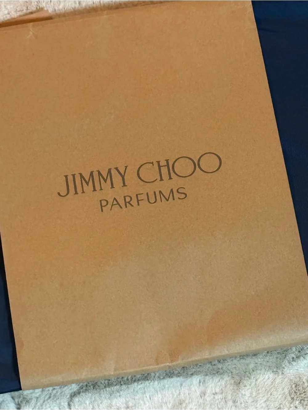 💼 NWT Jimmy Choo Parfums Navy Blue Nylon Weekender Travel Duffle Bag